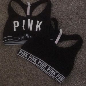 PINK sports bras-no padding